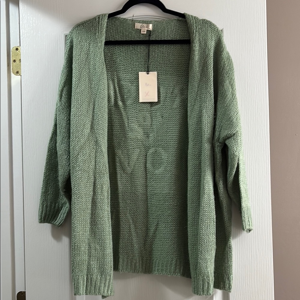 Soft Knit Green Cardigan